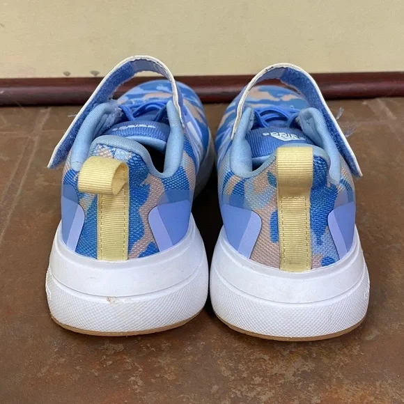 Adidas FORTARUN 2.0 CLOUDFOAM EL LITTLE KID 'BLUE FUSION CAMO' - Picture 4 of 6